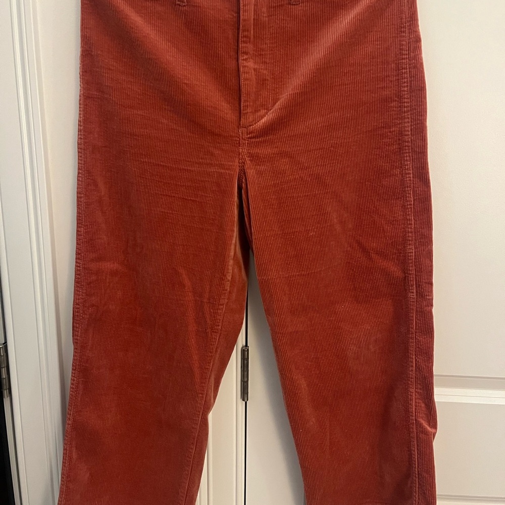 Madewell Corduroy Slim Emmett Wide-Leg Crop